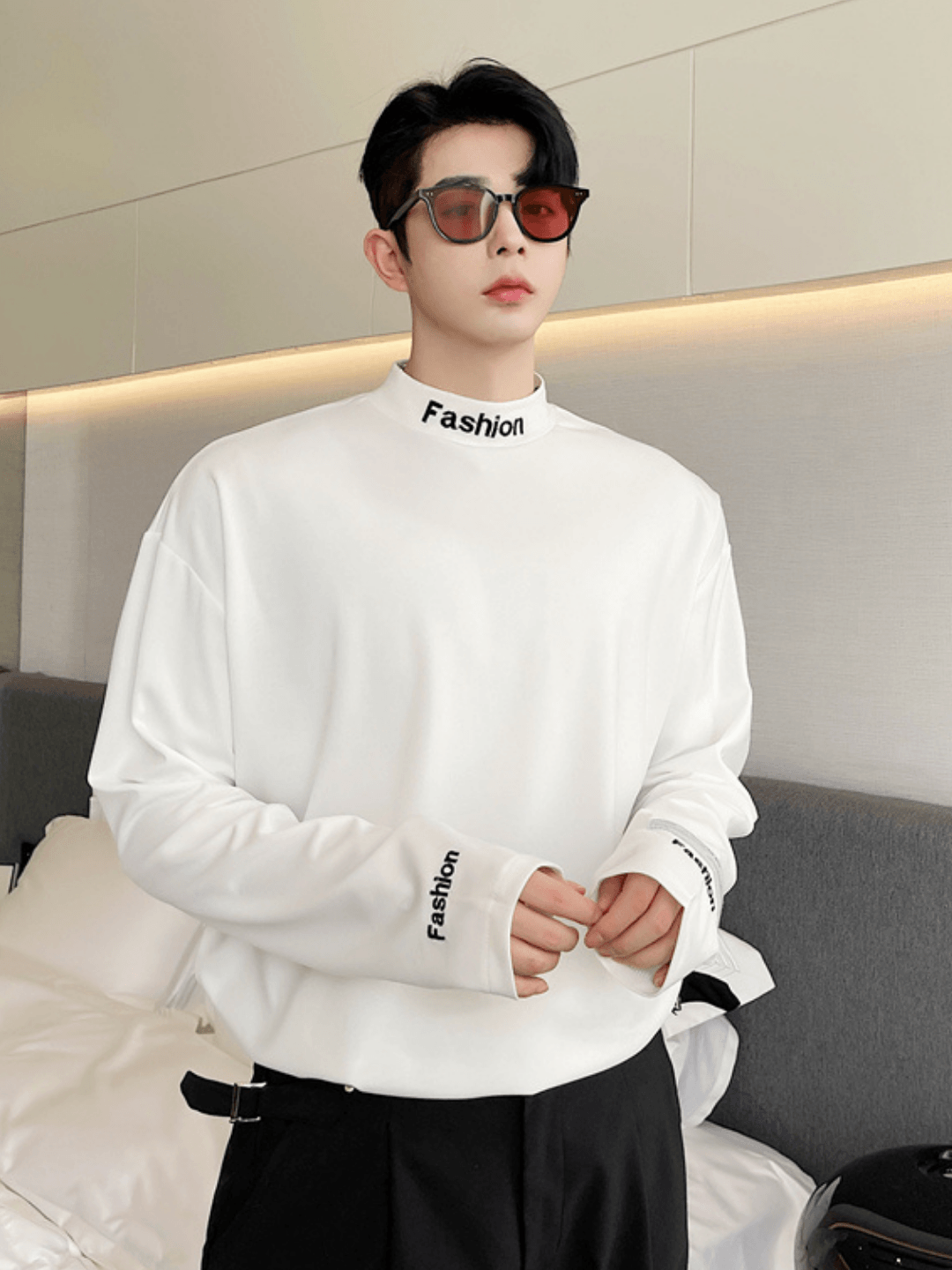 Threebooy Logo turtleneck shirt na57