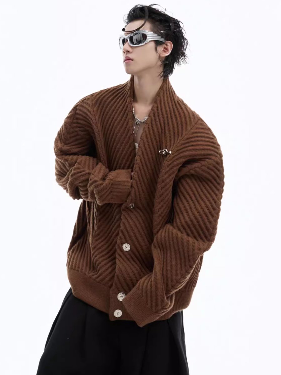 Threebooy [CultureE] loose V-neck sweater na1531