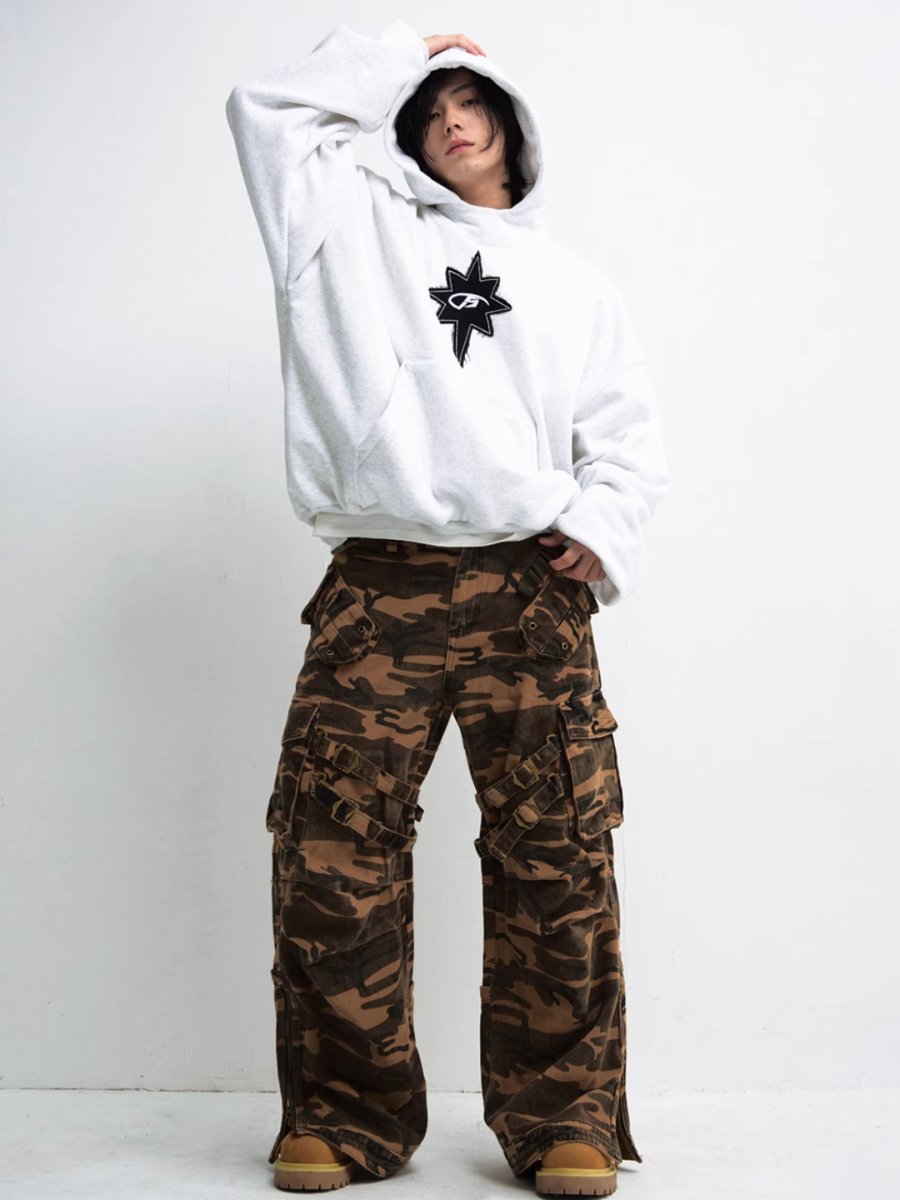 Threebooy [PEOPLESTYLE] Genderless Loose Hoodie na1656