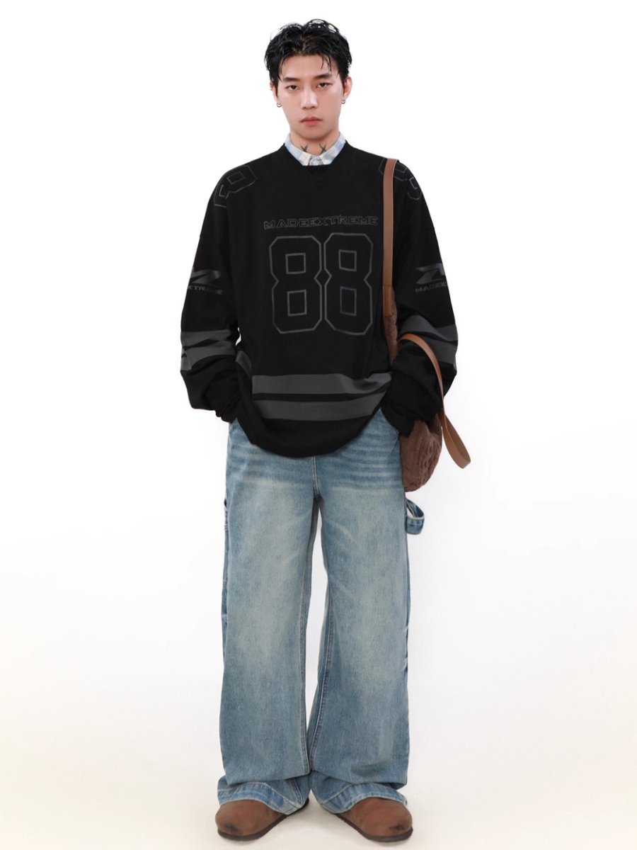 Threebooy [MRNEARLY] long-sleeved sweater na1505