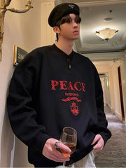 Threebooy [JH HOMME] LOGO long-sleeved round neck sweater na1557