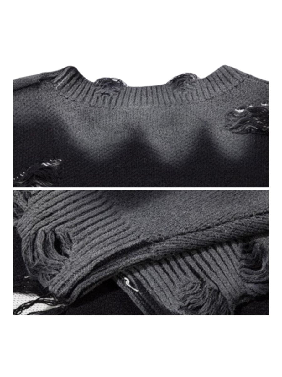 Threebooy 【Mz】Niche design hole knit na1546
