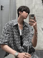 Threebooy [JH HOMME] loose short-sleeved shirt na1316