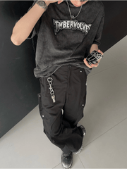 Threebooy [JH HOMME] round neck loose T-shirt na1317