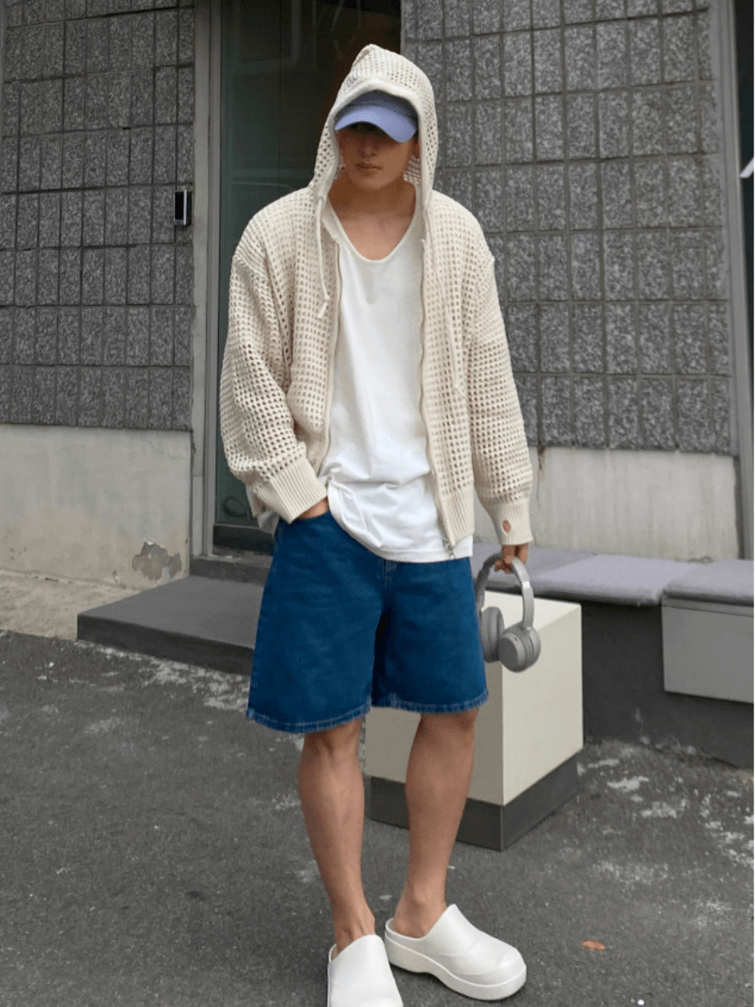 Threebooy Trendy mesh hoodie NA204