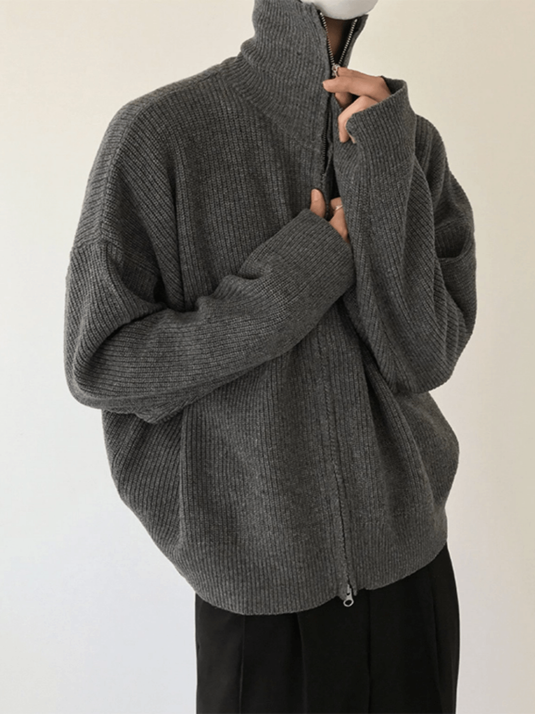 Threebooy [COLN] The zipper sweater NA322