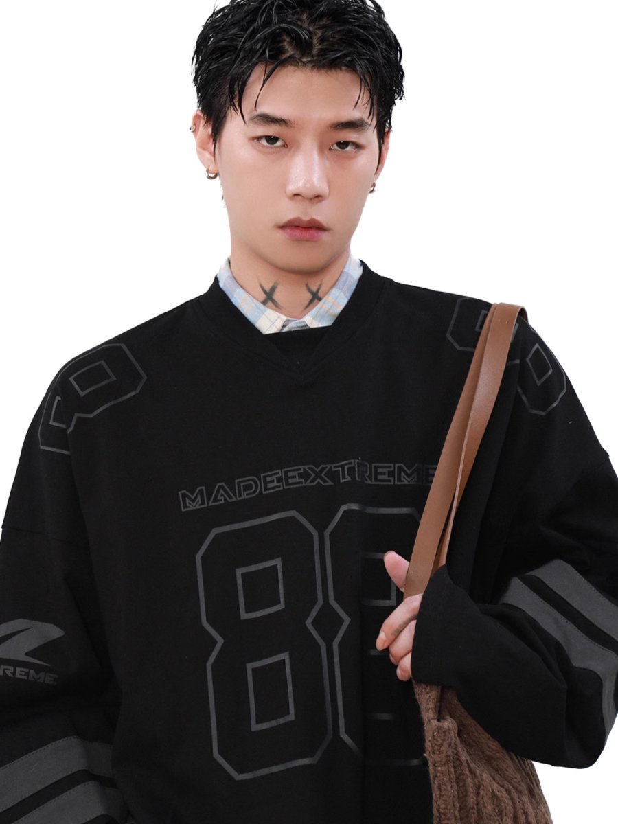 Threebooy [MRNEARLY] long-sleeved sweater na1505
