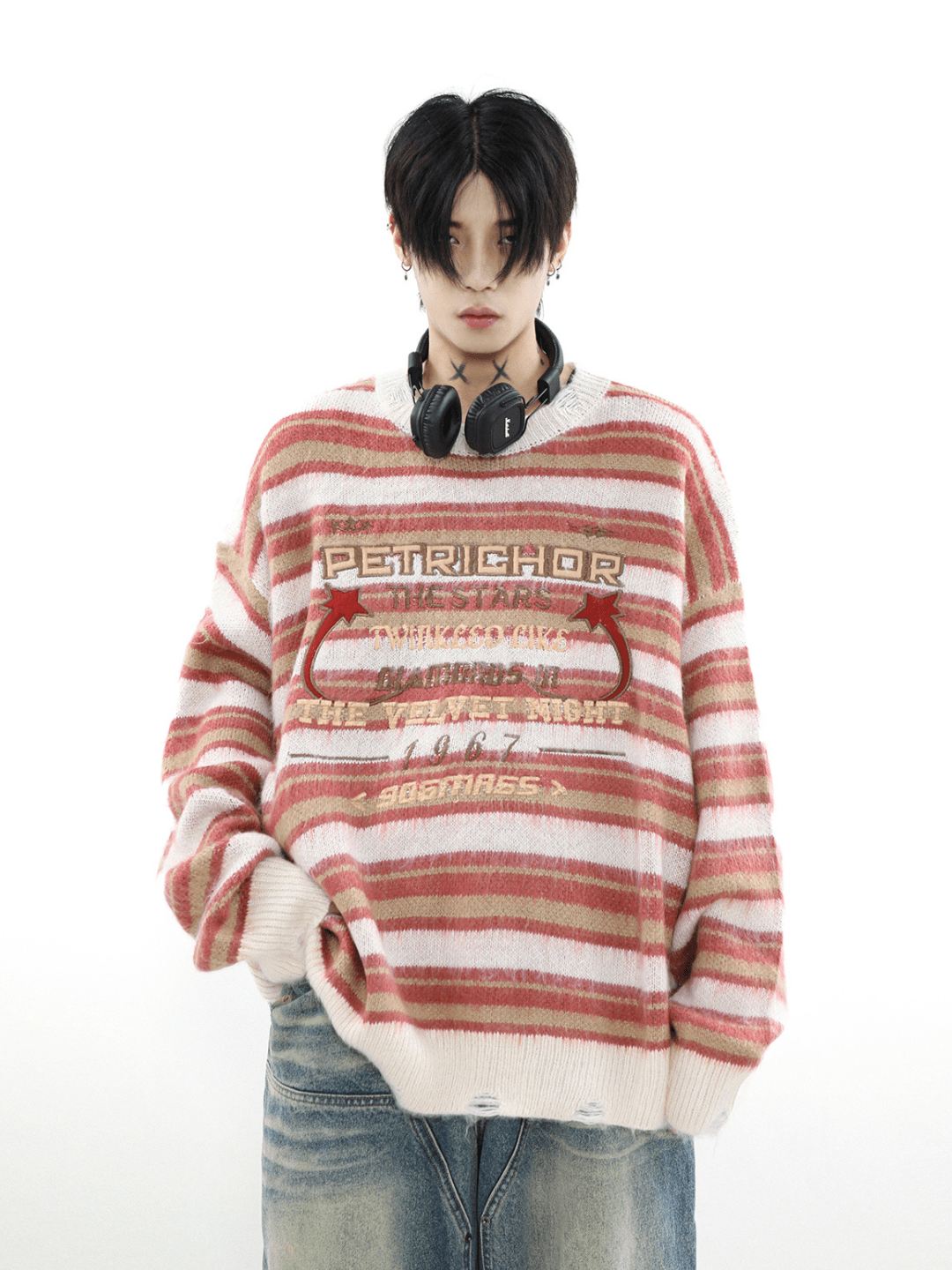 Threebooy [MRNEARLY] round neck pullover sweater na977