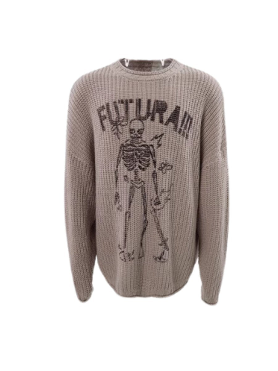 Threebooy [FUTUREBOY] round neck sweater na1709