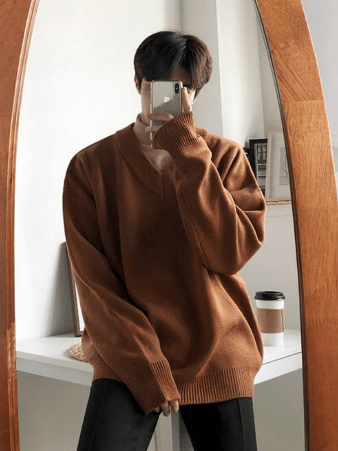 Threebooy [MRCYC] Loose V Neck Sweater na44