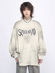 Threebooy 【Mz】washed long-sleeved T-shirt na1381