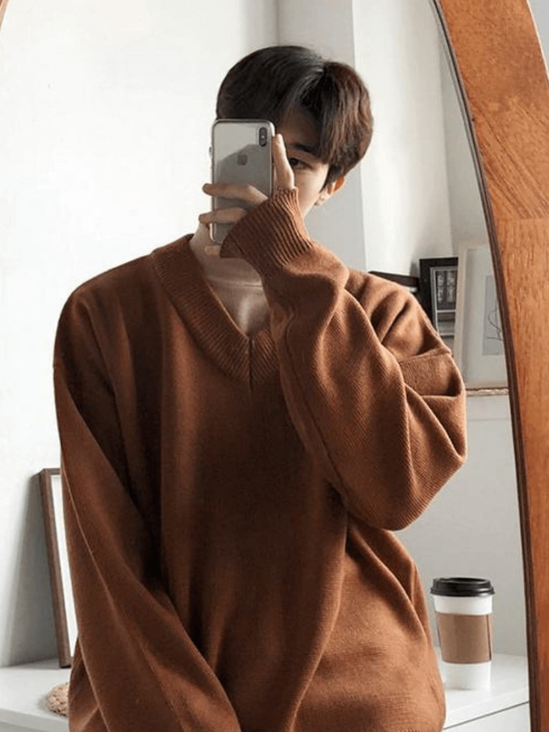 Threebooy [MRCYC] Loose V Neck Sweater na44