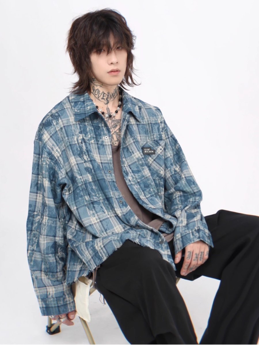 Threebooy 【Mz】loose casual shirt na1380