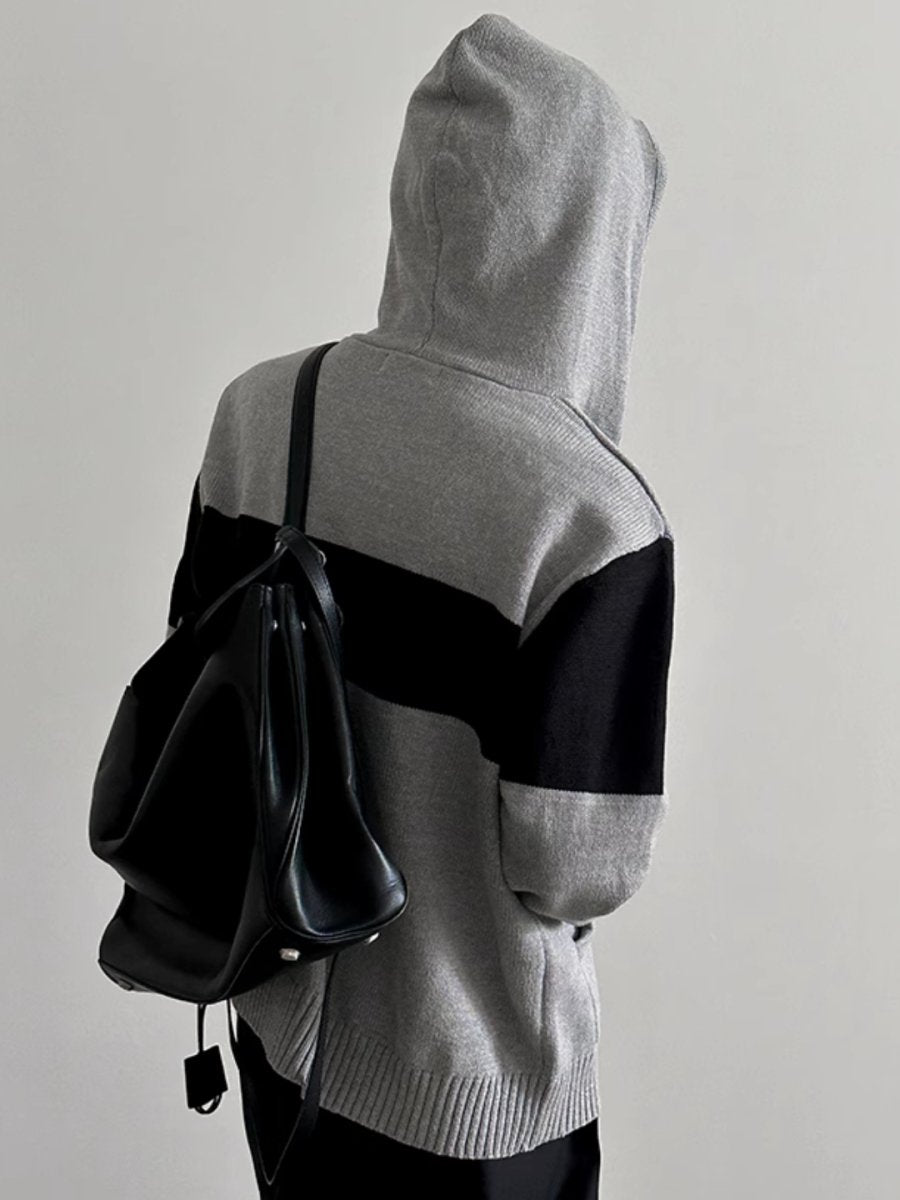 Threebooy [GENESISBOY] Double Zipper Hooded na1541