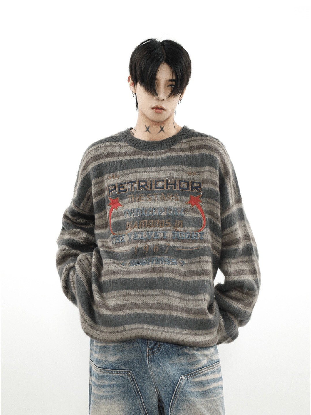 Threebooy [MRNEARLY] round neck pullover sweater na977