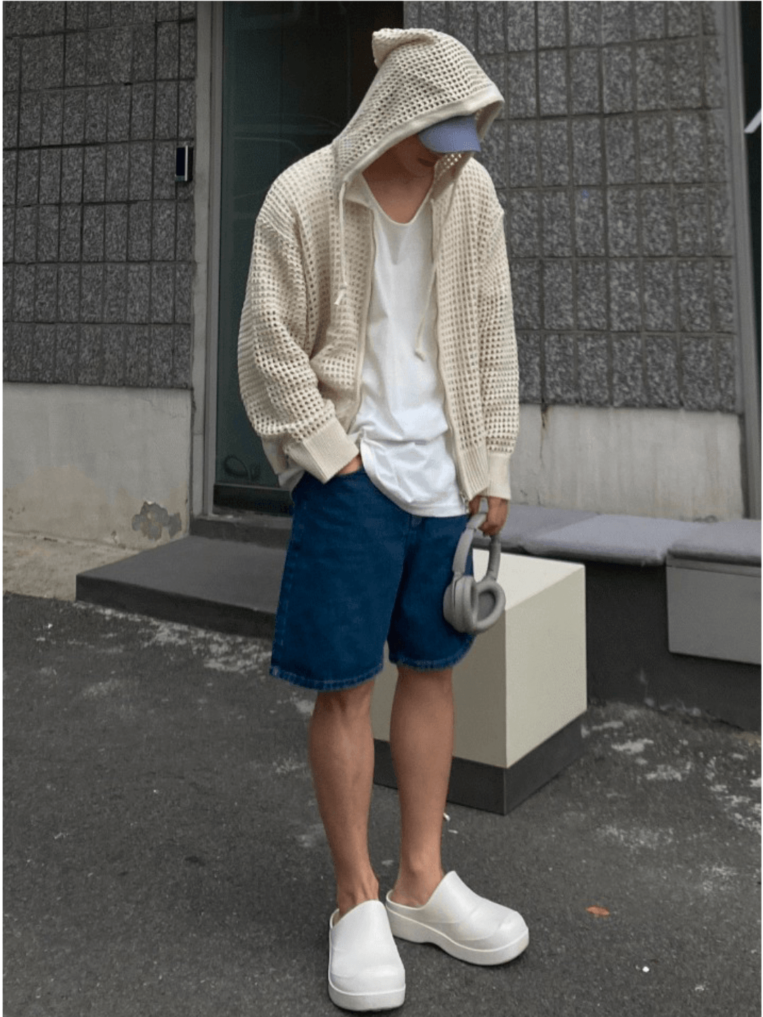 Threebooy Trendy mesh hoodie NA204