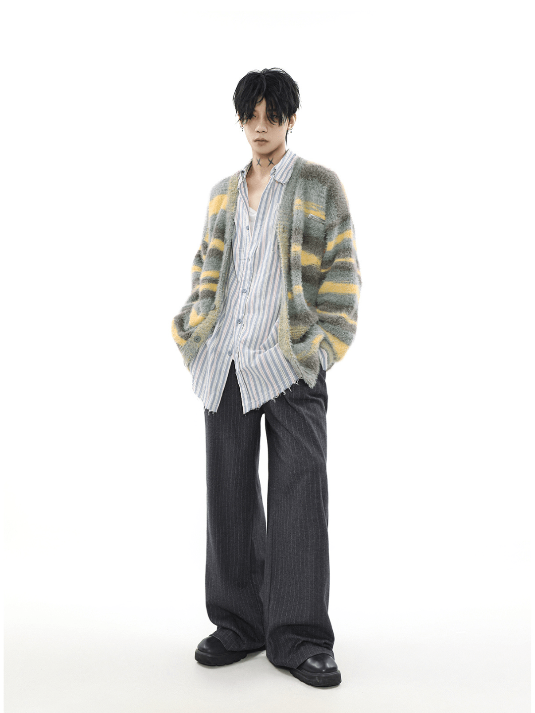 Threebooy [MRNEARLY] mink hair cardigan na973