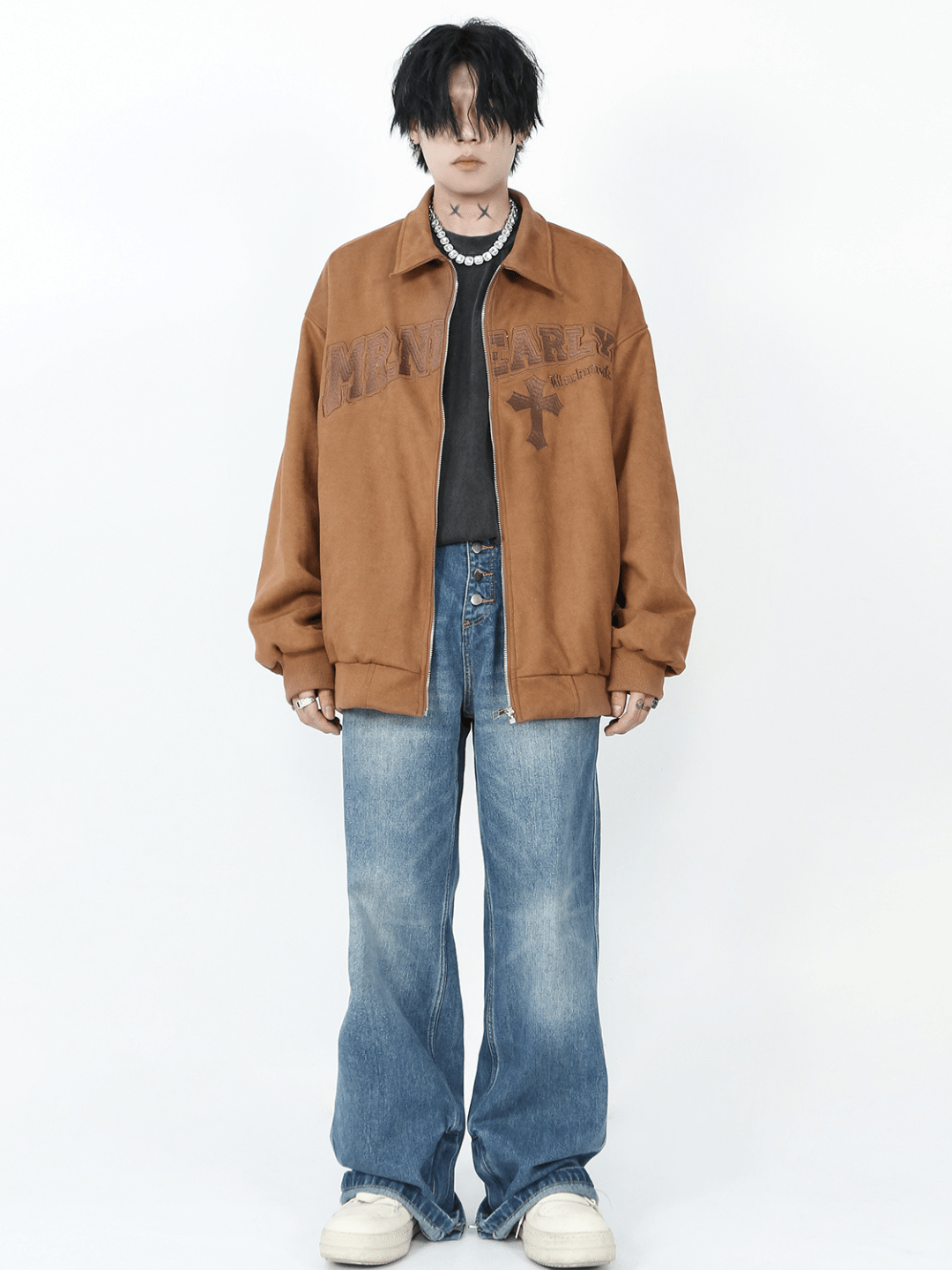 Threebooy [MRNEARLY] suede vintage jacket na855