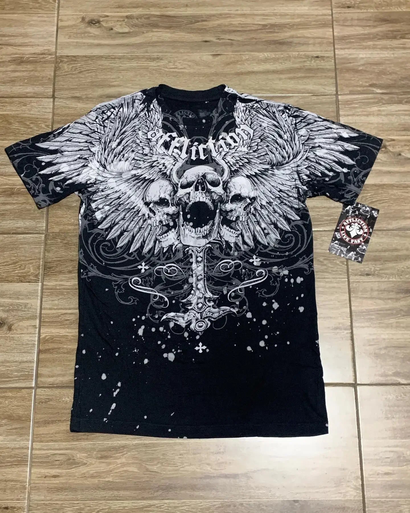 Threebooy 2000s Cyber Grunge Graphic T-shirt Y2K Star Skull Print Short Sleeve Tees Japanese Emo Vintage E girl Gothic T shirt Women Men