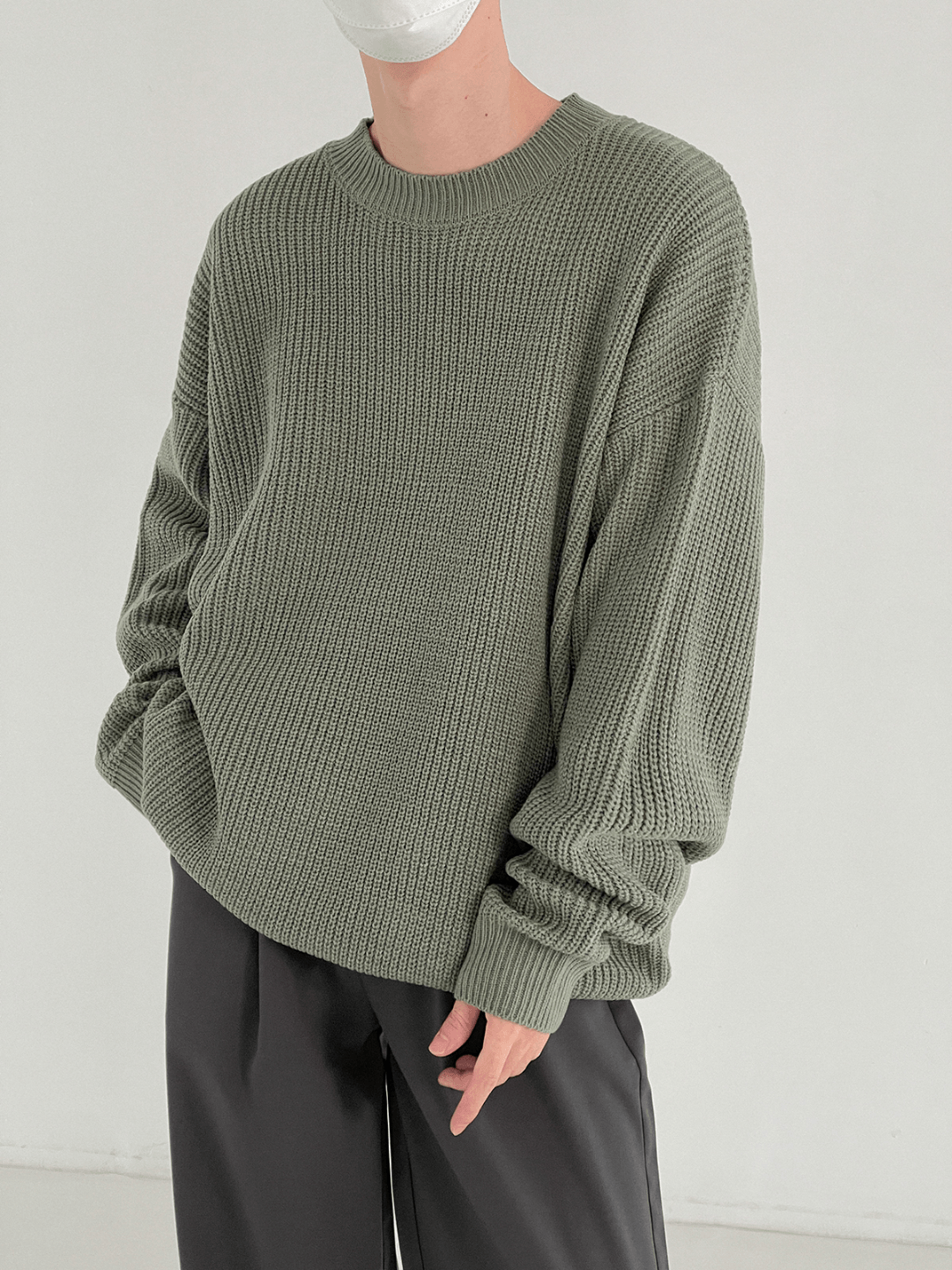 Threebooy [DAZIONSED] Round Neck Knit NA536