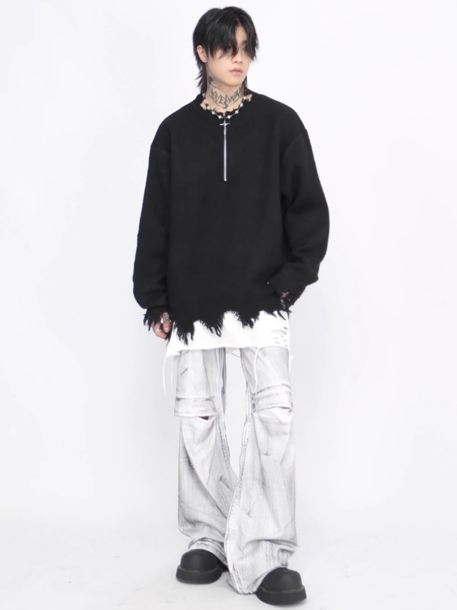 Threebooy [Mz] high street half-zipper na1552