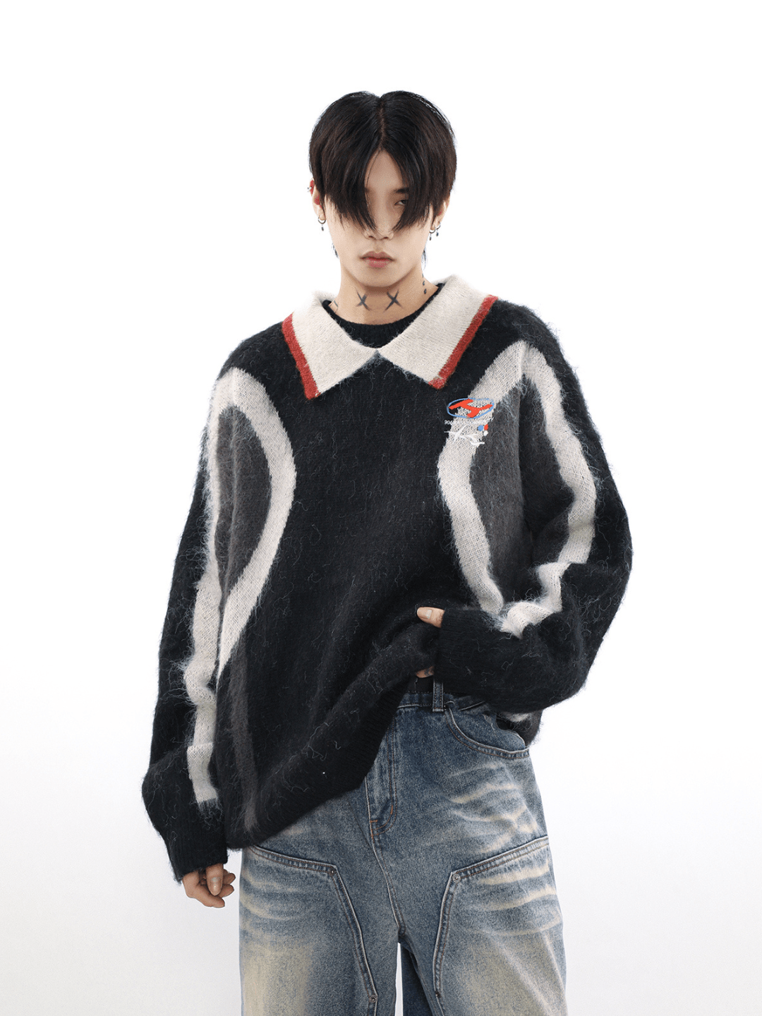 Threebooy [MRNEARLY] niche design sweater na976