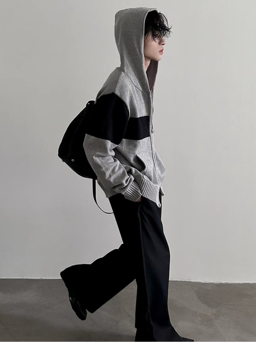 Threebooy [GENESISBOY] Double Zipper Hooded na1541