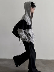 Threebooy [GENESISBOY] Double Zipper Hooded na1541