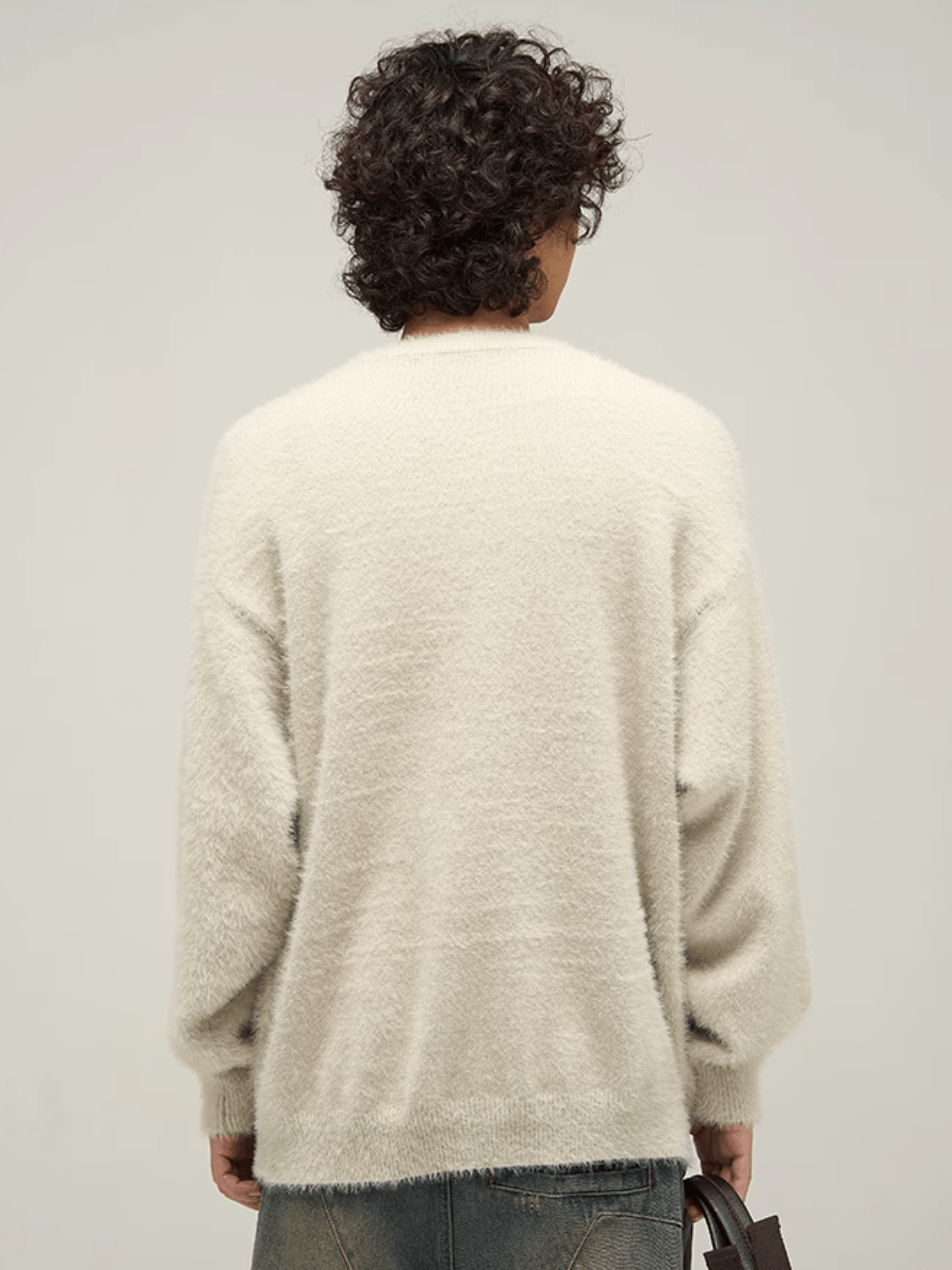 Threebooy [motherfucker] lazy wind round neck knit sweater na709