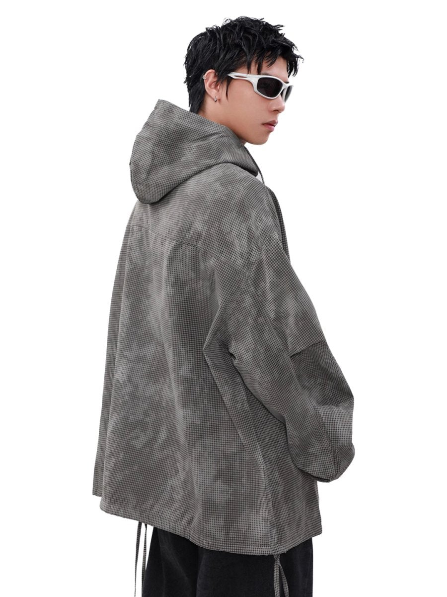 Threebooy [MRNEARLY] high street half-zipper hooded na1508