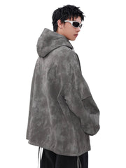 Threebooy [MRNEARLY] high street half-zipper hooded na1508