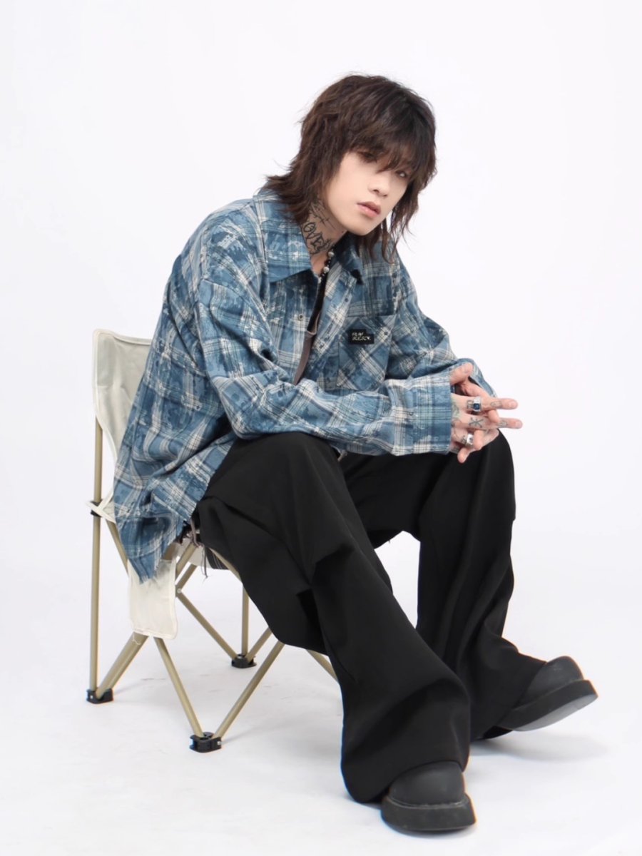 Threebooy 【Mz】loose casual shirt na1380