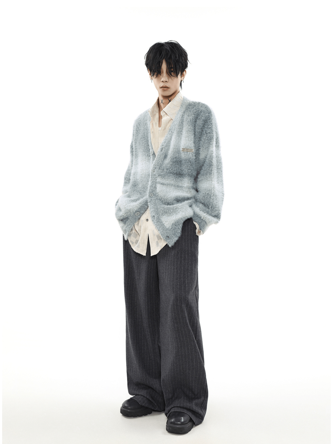 Threebooy [MRNEARLY] mink hair cardigan na973