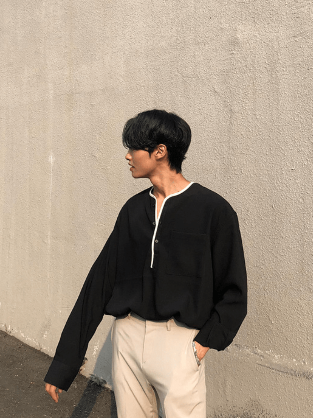 Threebooy [MRCYC] loose pullover shirt na1045