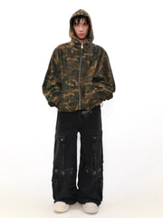 Threebooy [MRNEARLY] loose zipper hooded jacket na1503