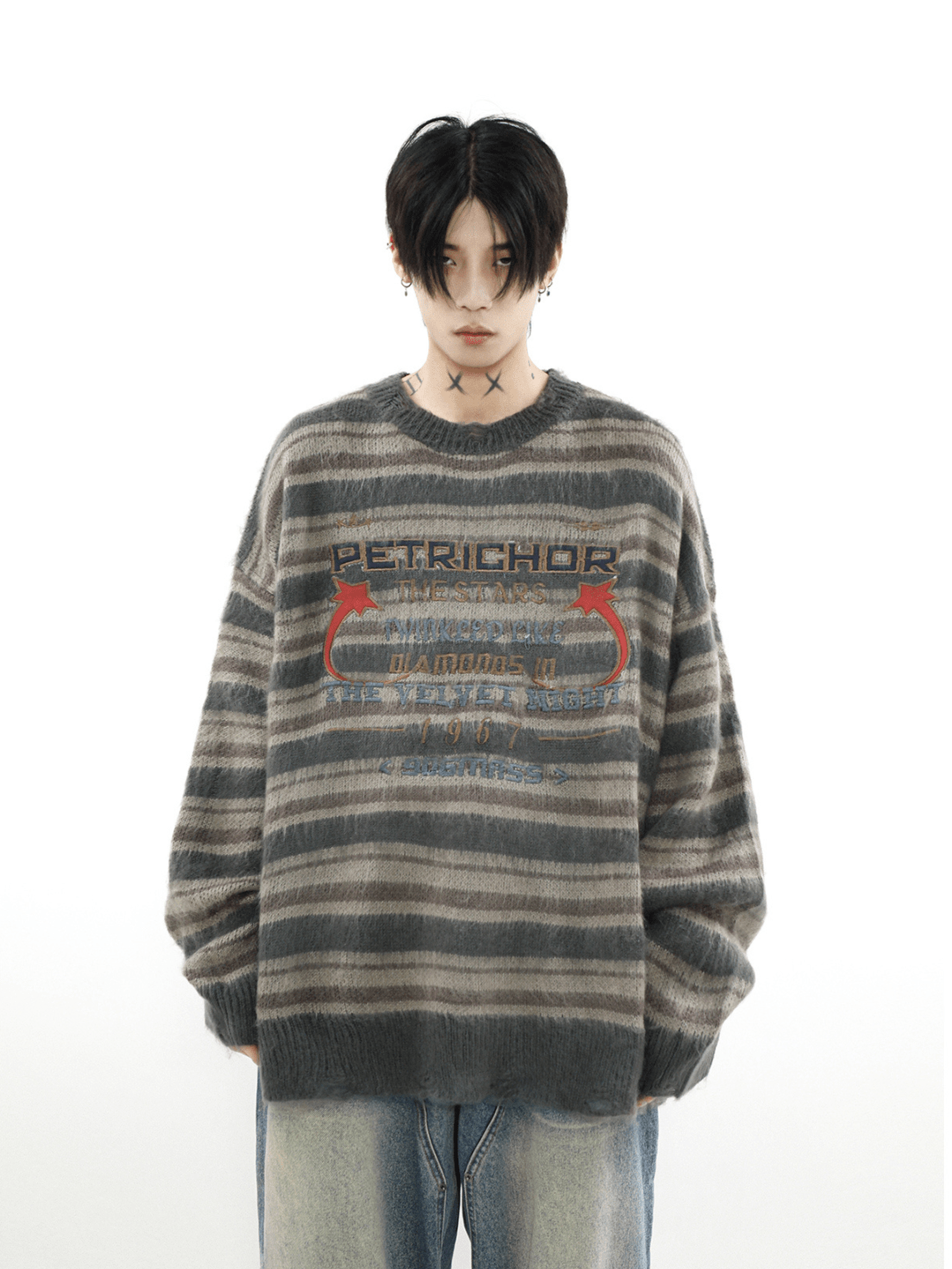 Threebooy [MRNEARLY] round neck pullover sweater na977