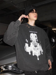 Threebooy 【JH HOMME】printing round neck sweater na1556