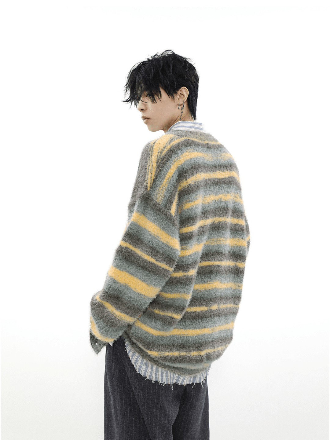 Threebooy [MRNEARLY] mink hair cardigan na973