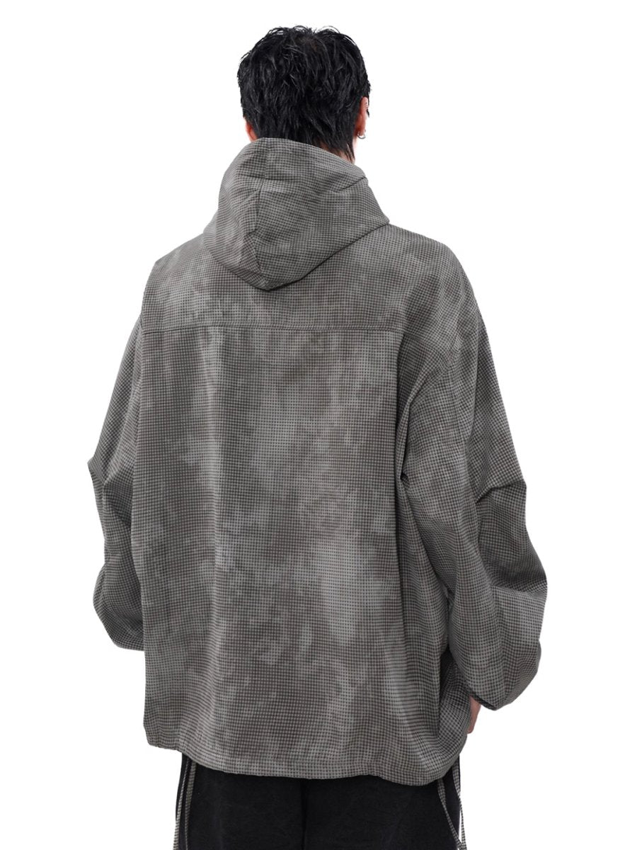 Threebooy [MRNEARLY] high street half-zipper hooded na1508
