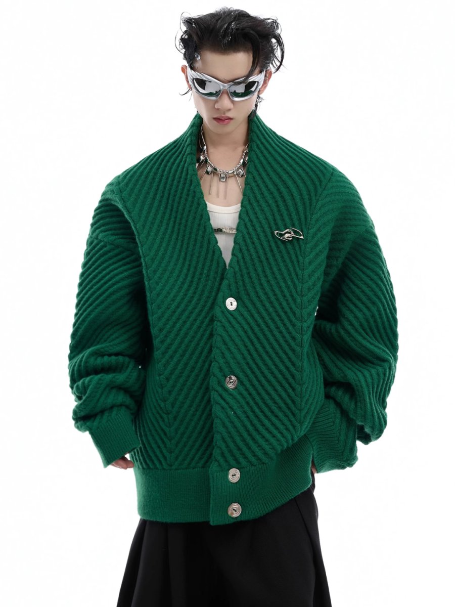 Threebooy [CultureE] loose V-neck sweater na1531