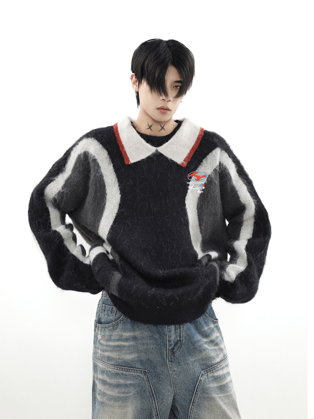 Threebooy [MRNEARLY] niche design sweater na976