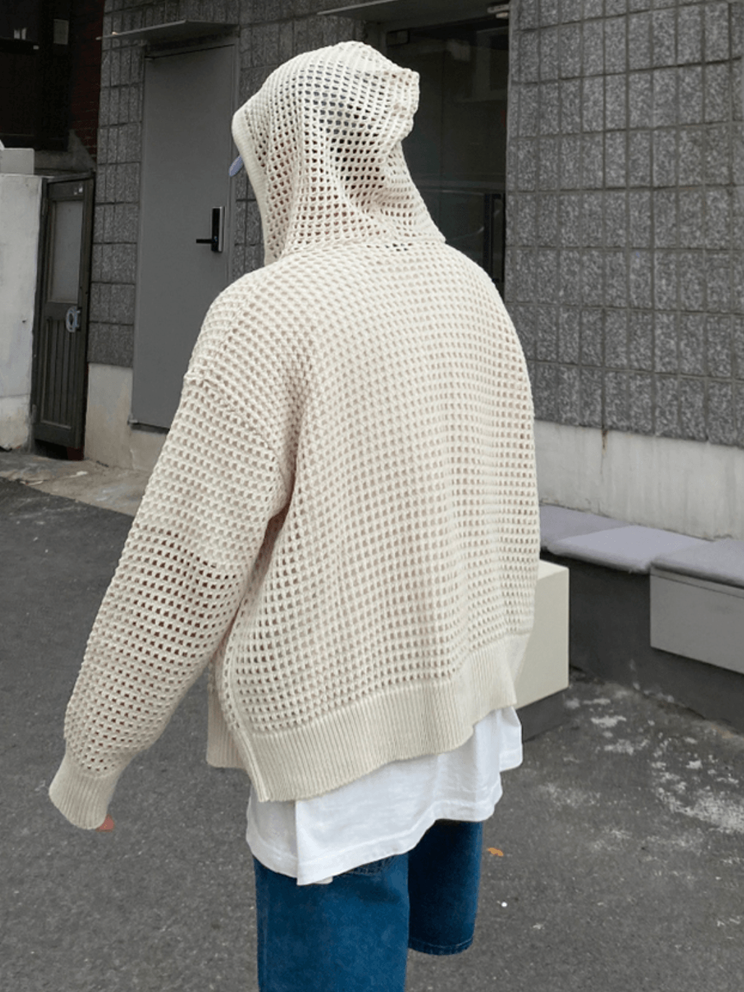 Threebooy Trendy mesh hoodie NA204