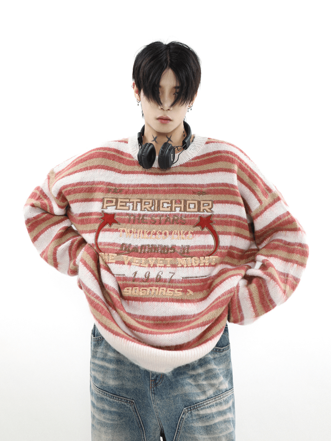 Threebooy [MRNEARLY] round neck pullover sweater na977