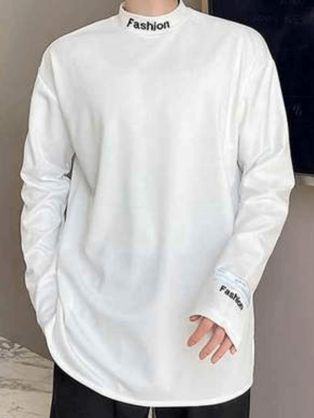 Threebooy Logo turtleneck shirt na57