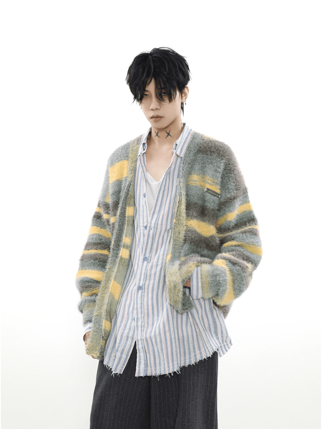 Threebooy [MRNEARLY] mink hair cardigan na973