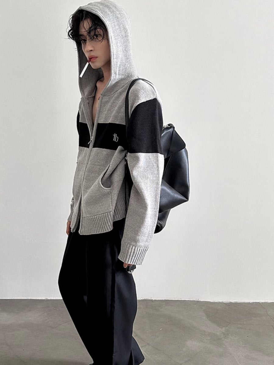 Threebooy [GENESISBOY] Double Zipper Hooded na1541
