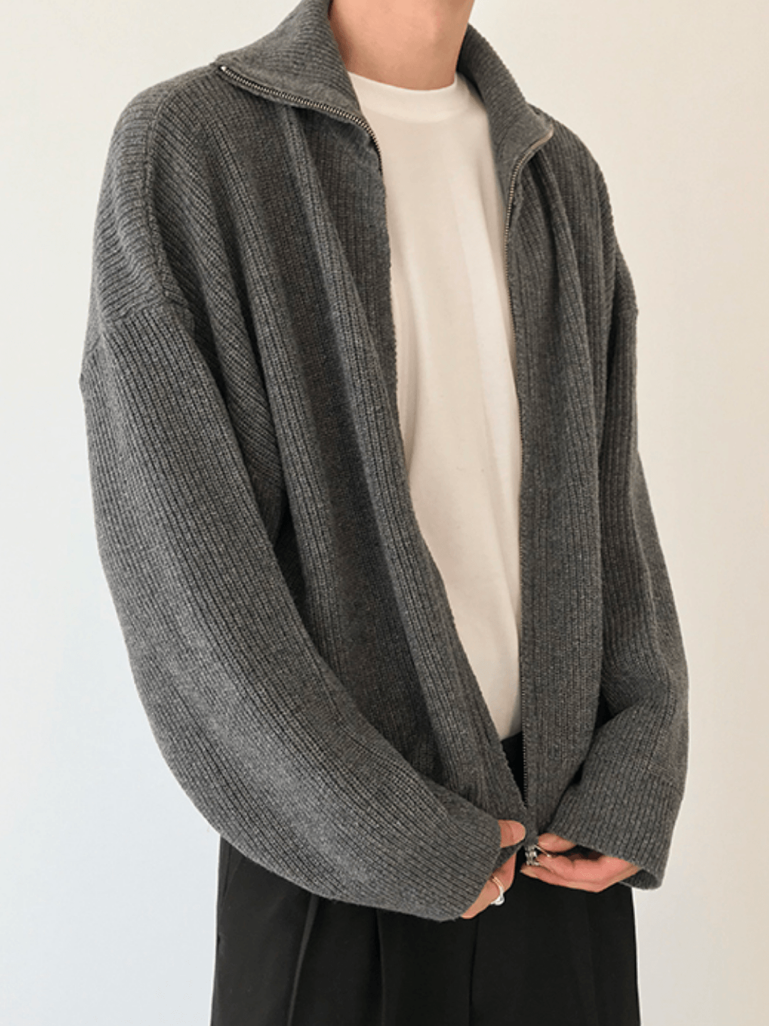 Threebooy [COLN] The zipper sweater NA322