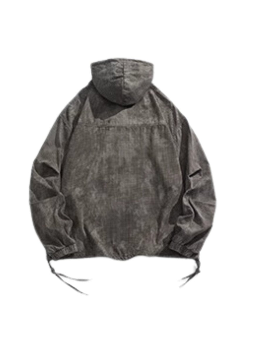 Threebooy [MRNEARLY] high street half-zipper hooded na1508