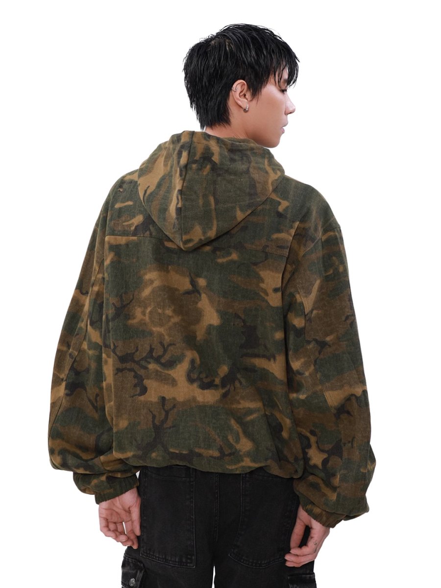 Threebooy [MRNEARLY] loose zipper hooded jacket na1503