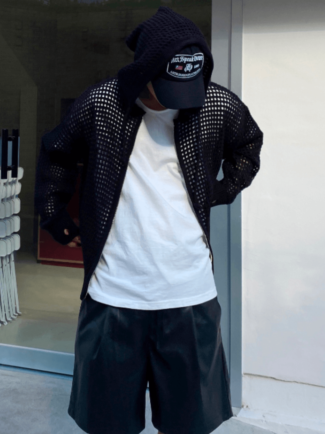 Threebooy Trendy mesh hoodie NA204